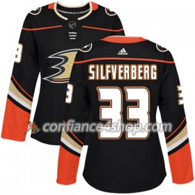 Adidas Maillot de Hockey Anaheim Ducks Jakob Silfverberg 33 2017-2018 Noir Authentic - Femme
